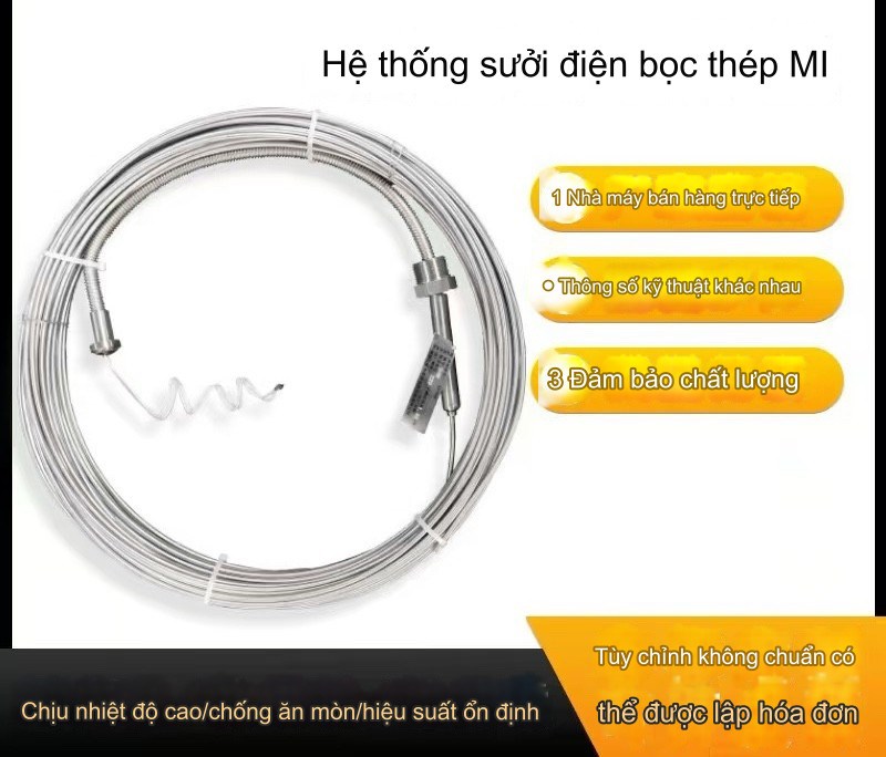 Hệ thống sưởi điện bọc thép,chống ăn mòn